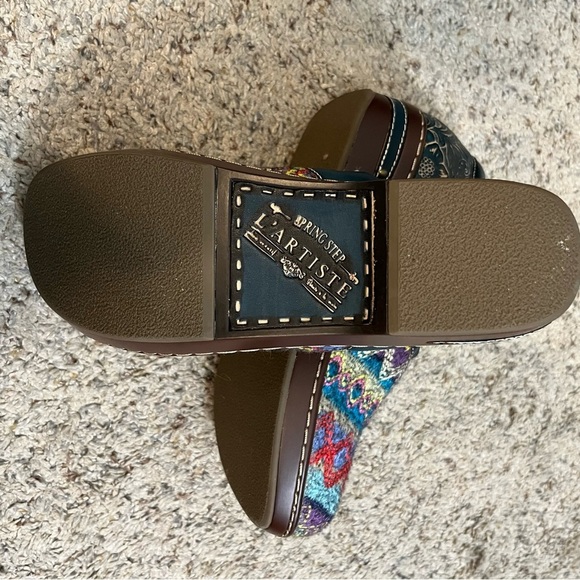 L’Artiste Spring Step Tapestry Clogs Size 40 - Picture 9 of 10